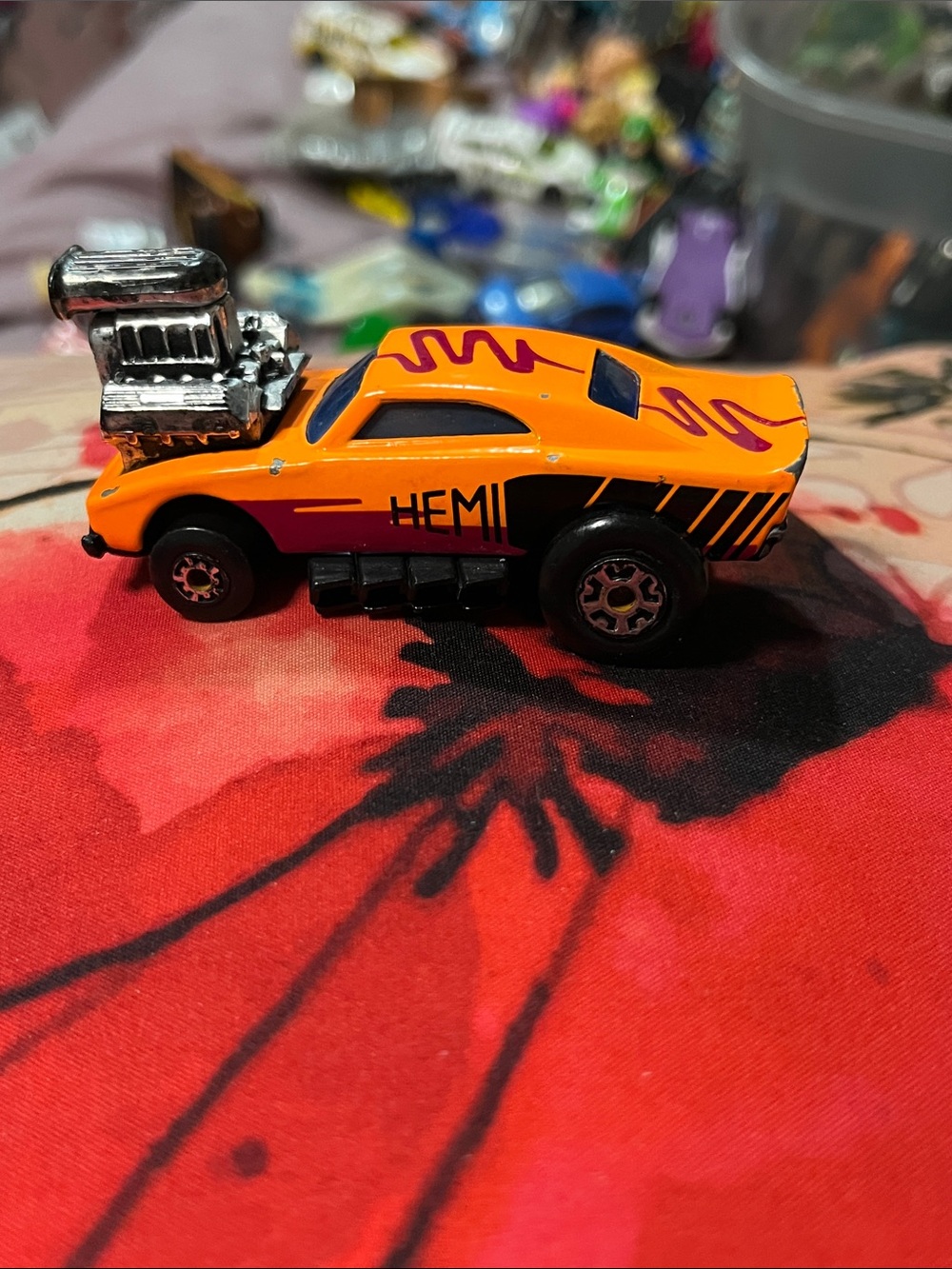 HEMI Orange Muscle Dragster Toy Car for Kids